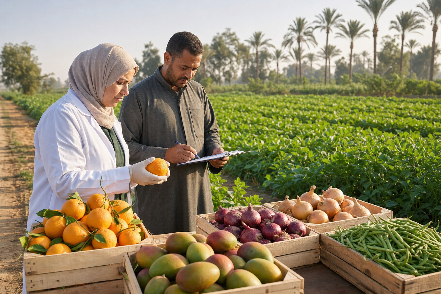 Quality inspection with an Egyptian grower